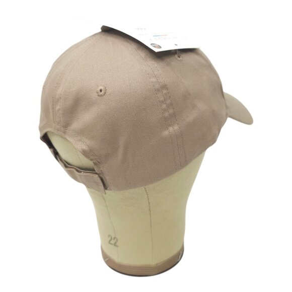 Charleys Philly Steaks Embroidered Logo Strapback Cap Trucker Baseball Khaki Hat - Picture 13 of 13